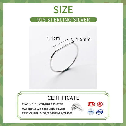 925 Sterling Silver LOVE Letter Ring For Women